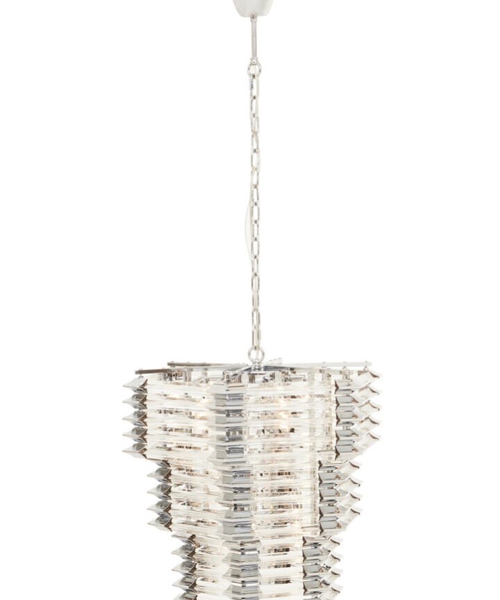 Karli Glass And Chrome Finish Prism Light