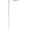 Karter Floor Chrome Finish Lamp With White Base