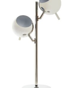 Alternative view of Karter Chrome Finish Table Lamp With Two Lights