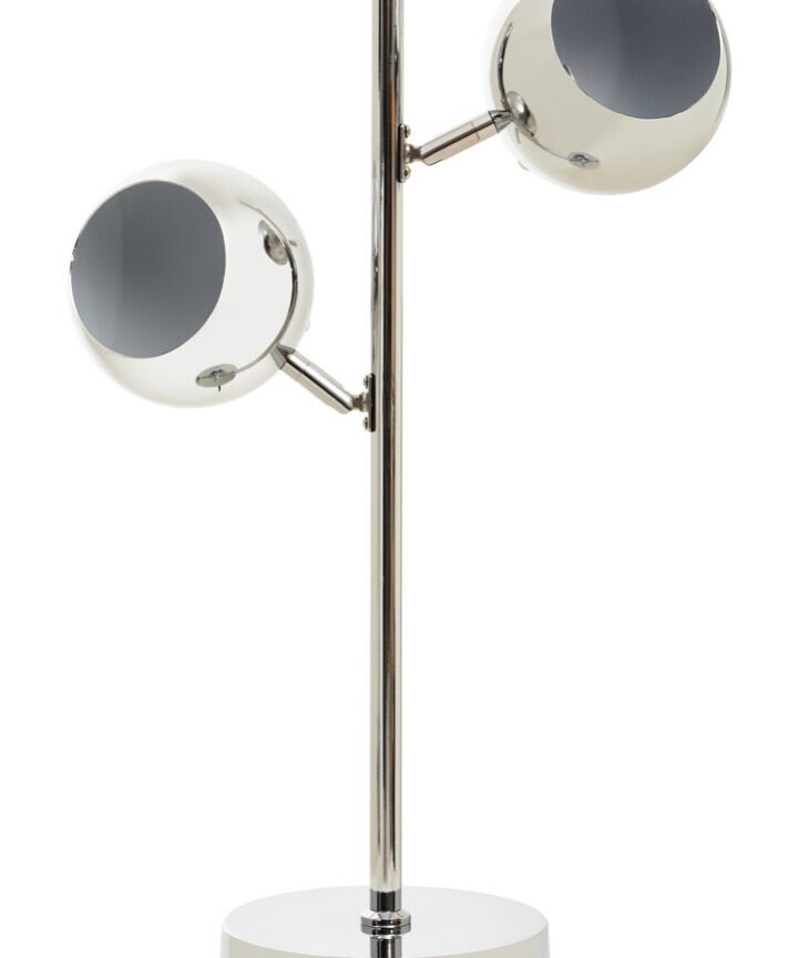 Karter Chrome Finish Table Lamp With Two Lights