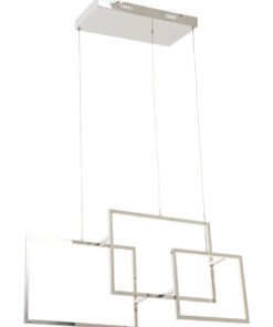 Alternative view of Trieste Three Square Pendant Light