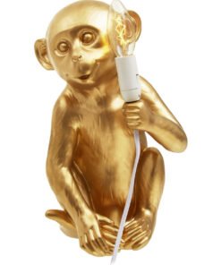 Alternative view of Boho Gold Finish Monkey Lamp