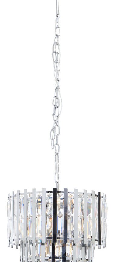 Babylon Eight Bulb Chrome Chandelier
