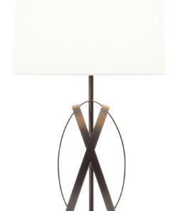 Zaina Black Cross Table Lamp