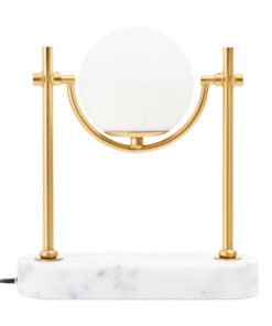 Alternative view of Zalika Marble And Gold Orb Table Lamp