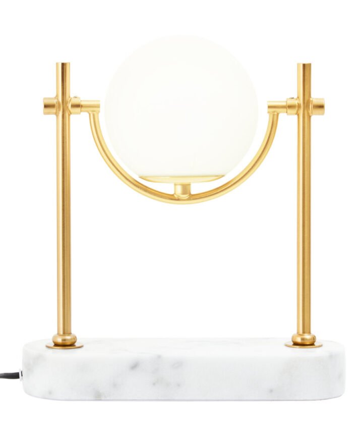 Zalika Marble And Gold Orb Table Lamp