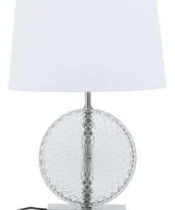 Alternative view of Zarni Glass And Brushed Chrome Table Lamp