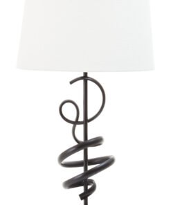 Alternative view of Zavi Matte Black Squiggle Table Lamp