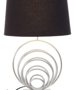 Zayda Brushed Chrome Sphere Table Lamp