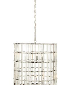 Karli Chrome And Glass Vertical Light