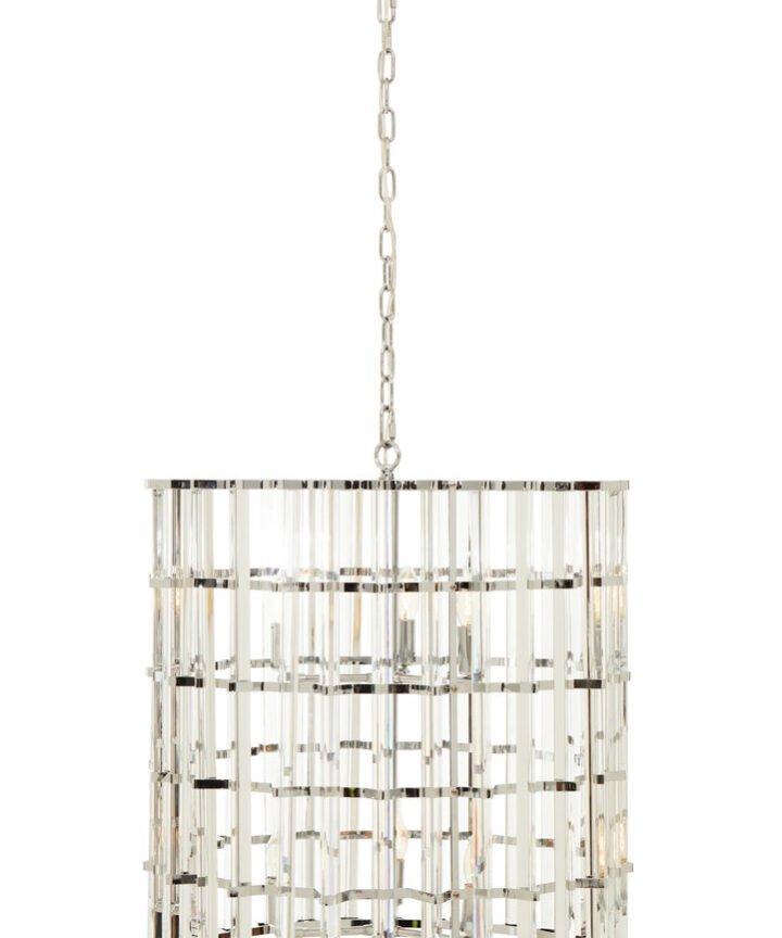 Karli Chrome And Glass Vertical Light