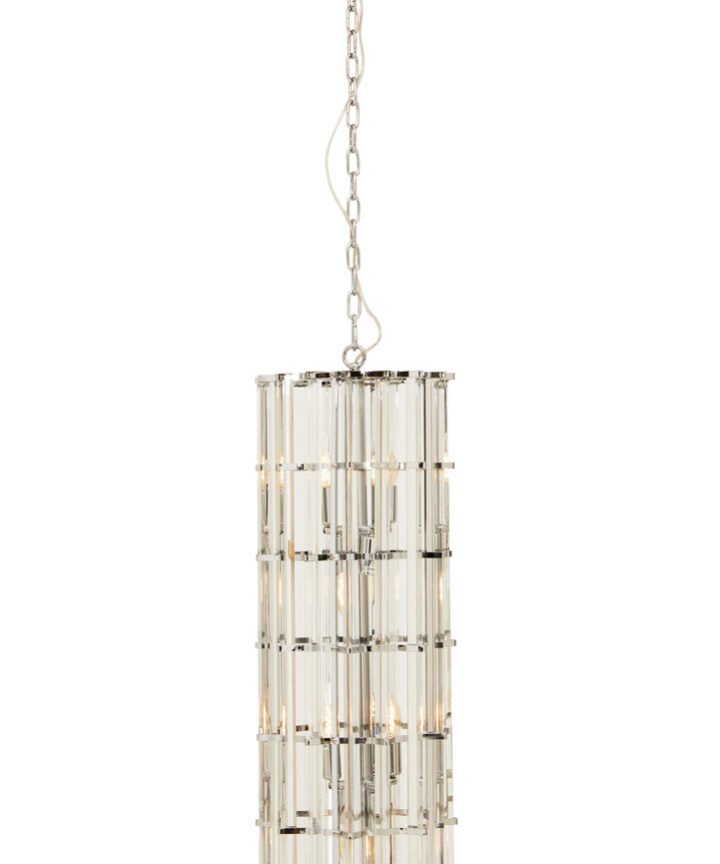 Karli Glass And Chrome Finish Vertical Light