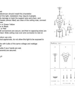 Alternative view of Carrington 6 Arm Crystal Chandelier