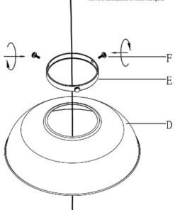 Alternative view of Jasper White Finish Pendant Light with Chrome Detail