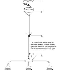 Alternative view of Jasper Hot Pink and Chrome 3 Light Pendant