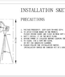 Alternative view of 1Industrial Revolution Tripod Floor Lamp