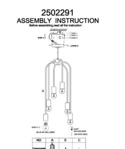 Alternative view of Lagona 6 Bulb Gold Finish Pendant Light