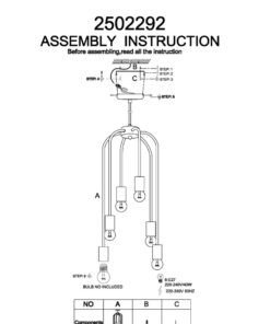 Alternative view of Lagona 6 Bulb Black Pendant Light