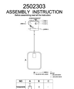 Alternative view of Lavis Black And Gold Finish Pendant Light