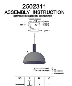 Alternative view of Leni Black And White Pendant Light