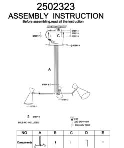 Alternative view of Linox 3 Shade Black And Gold Bent Arm Pendant