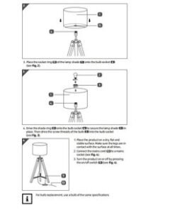 Alternative view of Malvern Tripod Table Lamp With Brown Base