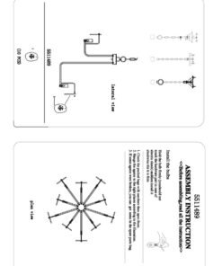Alternative view of Glamour Gold and Agate 10 Light Celing Light