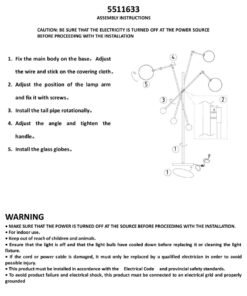 Alternative view of Abira Three Bulb Floor Lamp