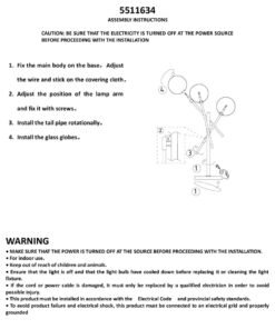 Alternative view of Abira Three 3 Bulb Table Lamp