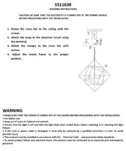 Alternative view of Kamara Brass Finish Four Bulb Pendant Light