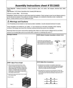 Alternative view of Babylon Black  Crystal 6 Light Pendant Light