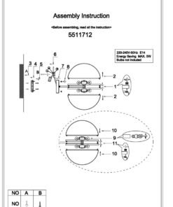 Alternative view of Abira Matt Black Ball Wall Light