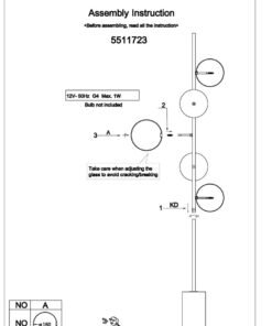 Alternative view of Abira Nickel and Black Marble Floor Lamp