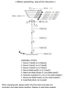 Alternative view of Hutchinson Clear Crystal Floor Lamp with Gold Metal