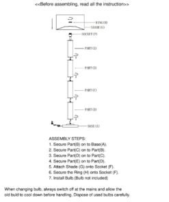 Alternative view of Hanah Black Snake Leather Effect Floor Lamp with Chrome Base and Black Shade