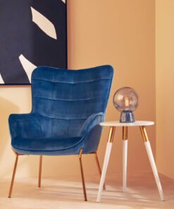 Alternative view of Lamonte Globe Lamp with Black Marble Base