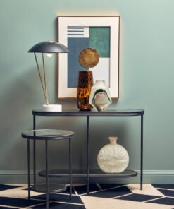 Alternative view of Newton Black Metal Shade Table Lamp