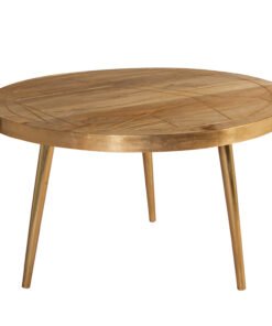 Light Gold  Round Coffee Table