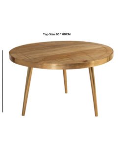 Alternative view of Light Gold  Round Coffee Table