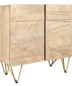Light Gold 2 Door Medium Sideboard