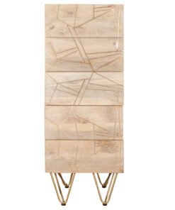 Alternative view of Light Gold Tall Chest of Drawers