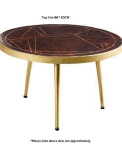 Alternative view of Dark Gold  Round Coffee Table