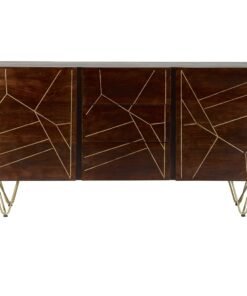 Alternative view of Dark Gold Extra Large Sideboard 3 Drawers and 2 Doors