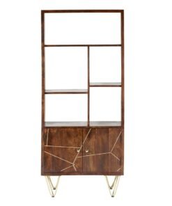 Alternative view of Dark Gold Large Bookcase 2 Door