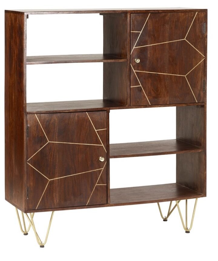 Dark Gold Display Cabinet