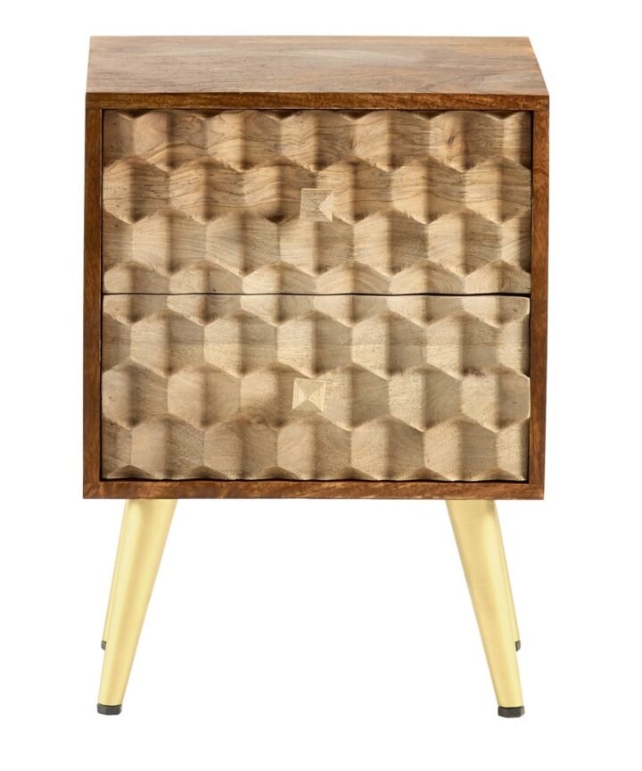 EDISON 2 DRAWER SIDE TABLE