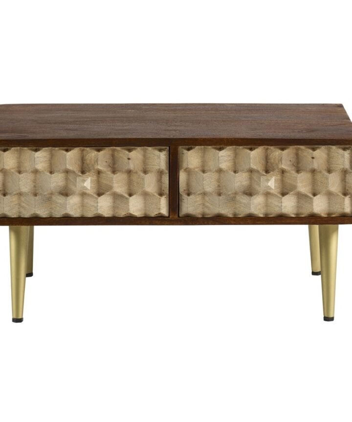 EDISON COFFEE TABLE WITH 2 DRAWERS