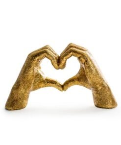 Antique Gold "Heart Hands" Ornament