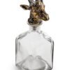 Large Glass Storage Bottle with Giraffe Head Stopper