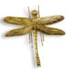 Medium Antique Gold Dragonfly Wall Figure